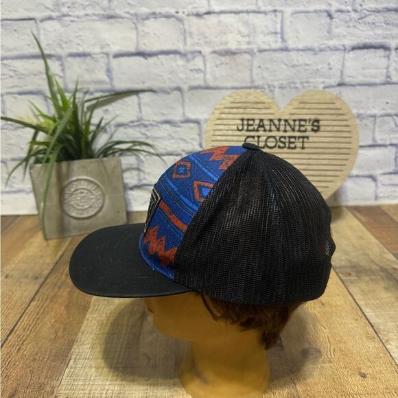 Hooey Men's "Doc" blue Black 5 Panel Trucker Cap - Picture 7 of 7